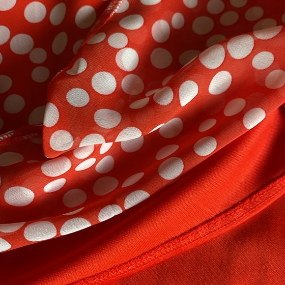 ILE NEW YORK ❤️🤍RED WITH WHITE🤍❤️ POLKA DOTS SLEEVELESS SIZE 8 🌟EUC🌟 - Picture 11 of 16
